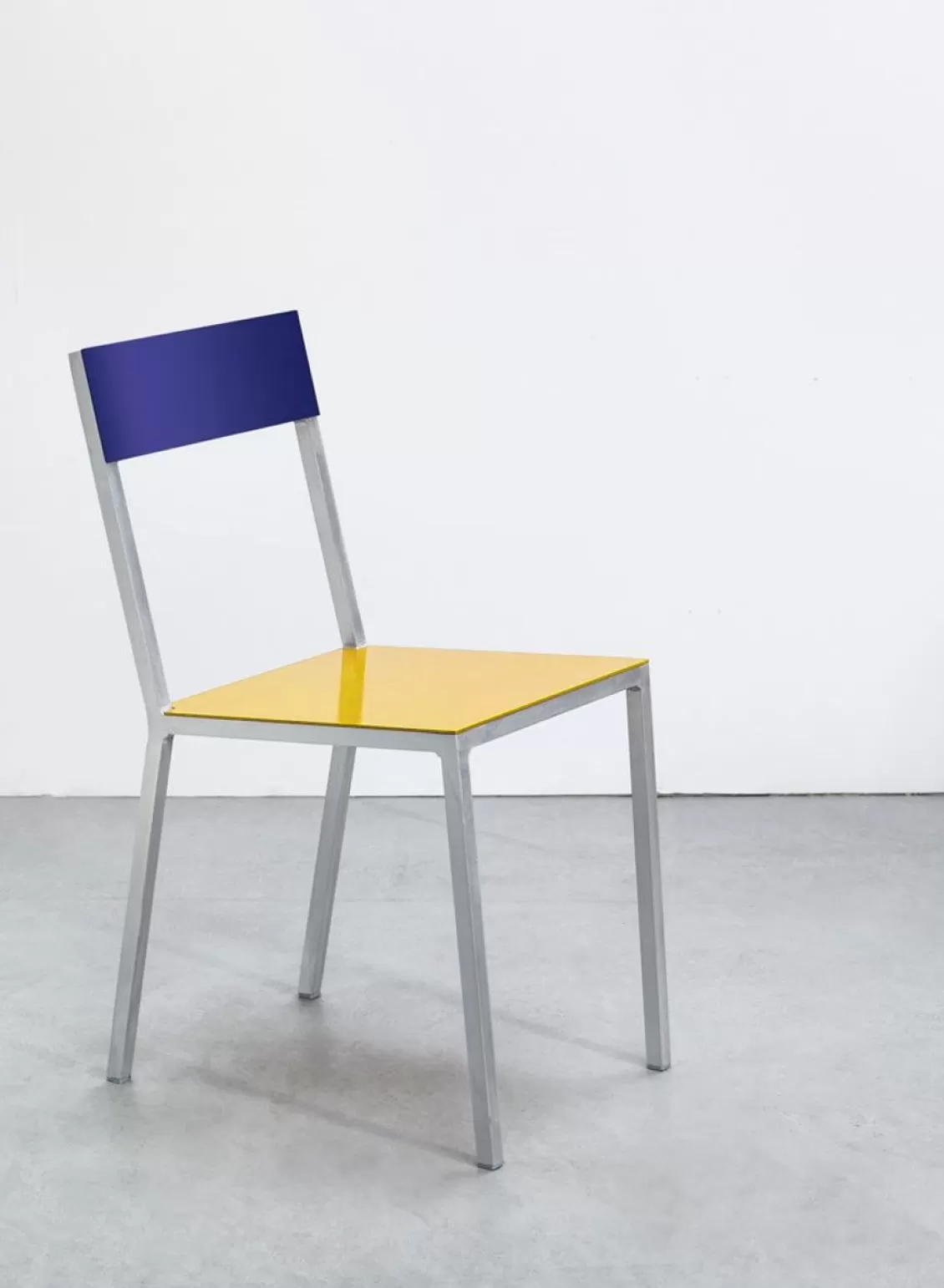 SUSAN BIJL Alu Chair, Yellow Seat, Candy Blue Back - Muller Van Severen Flash Sale
