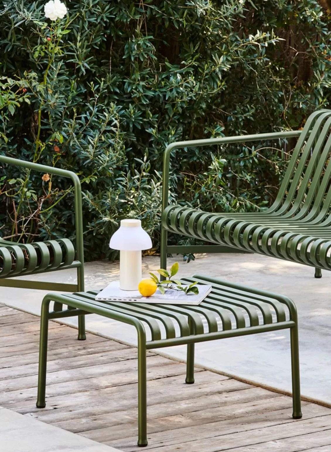 SUSAN BIJL Palissade Ottoman, Olive - Hay Discount
