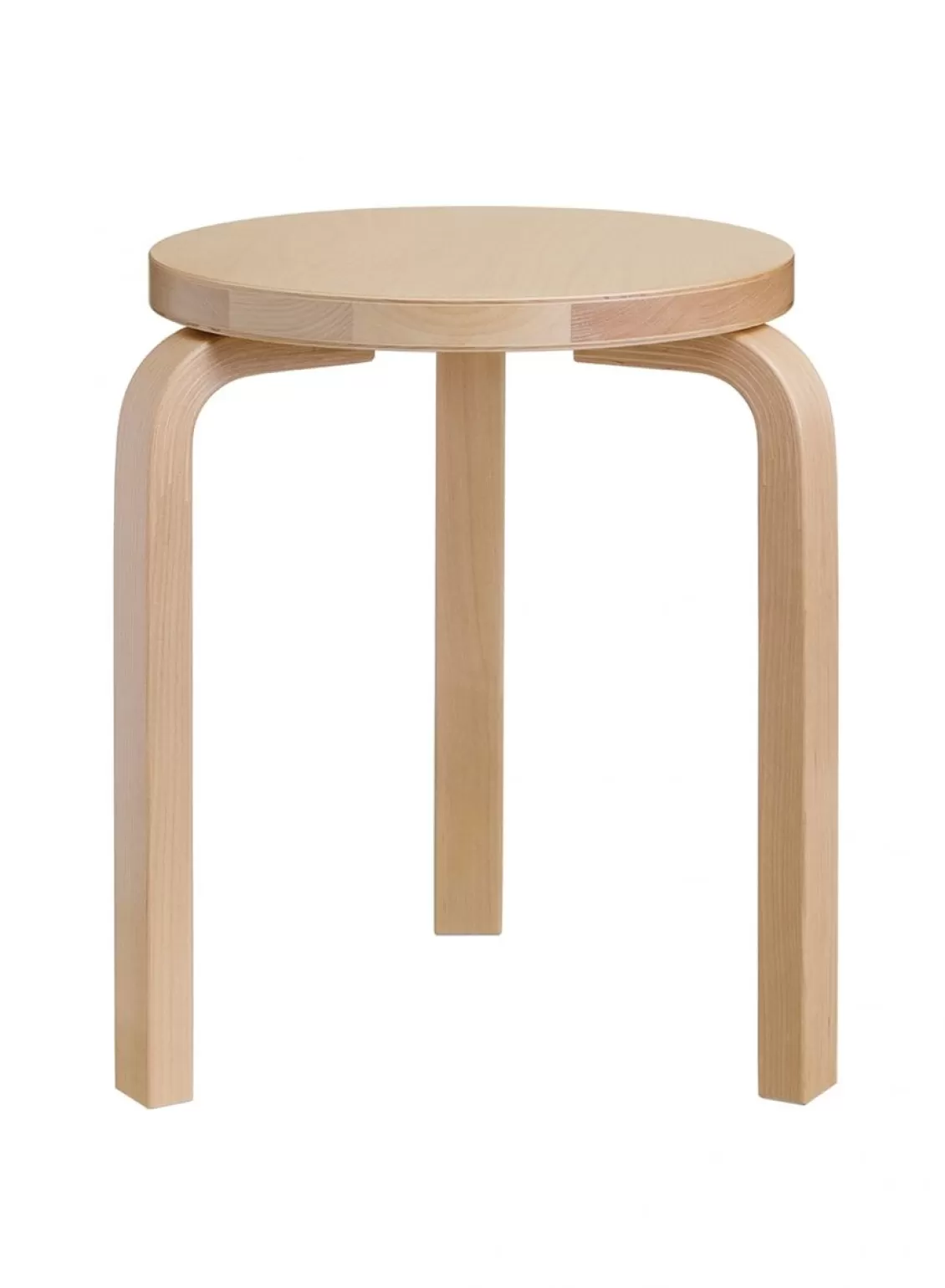 SUSAN BIJL Stool 60, Legs Birch, Seat Birch -Artek Clearance