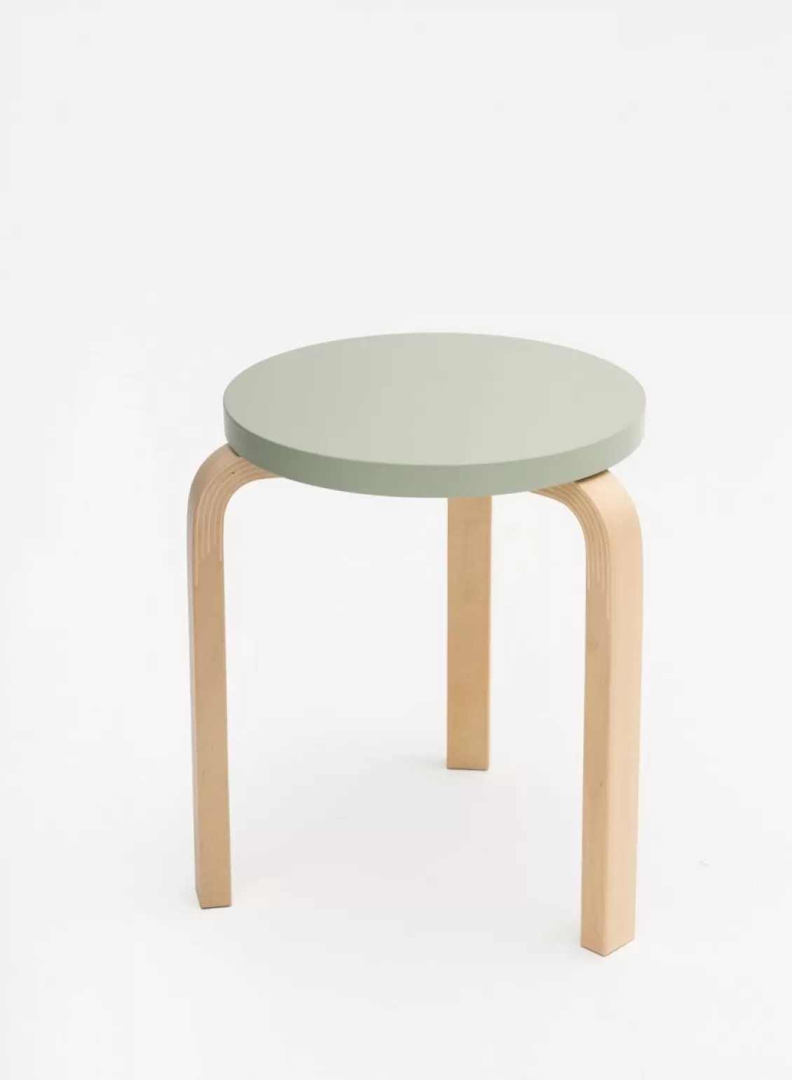 SUSAN BIJL Stool 60, Legs Birch, Seat Green - Artek Best Sale