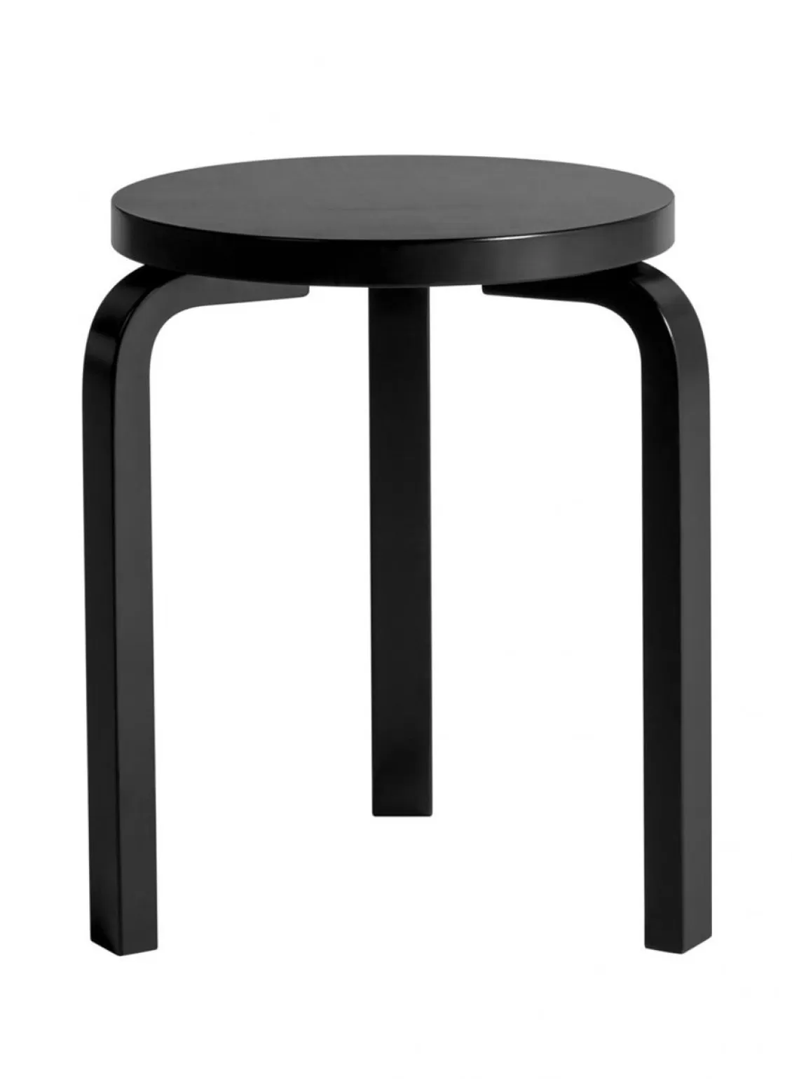 SUSAN BIJL Stool 60, Legs Black, Seat Black - Artek New