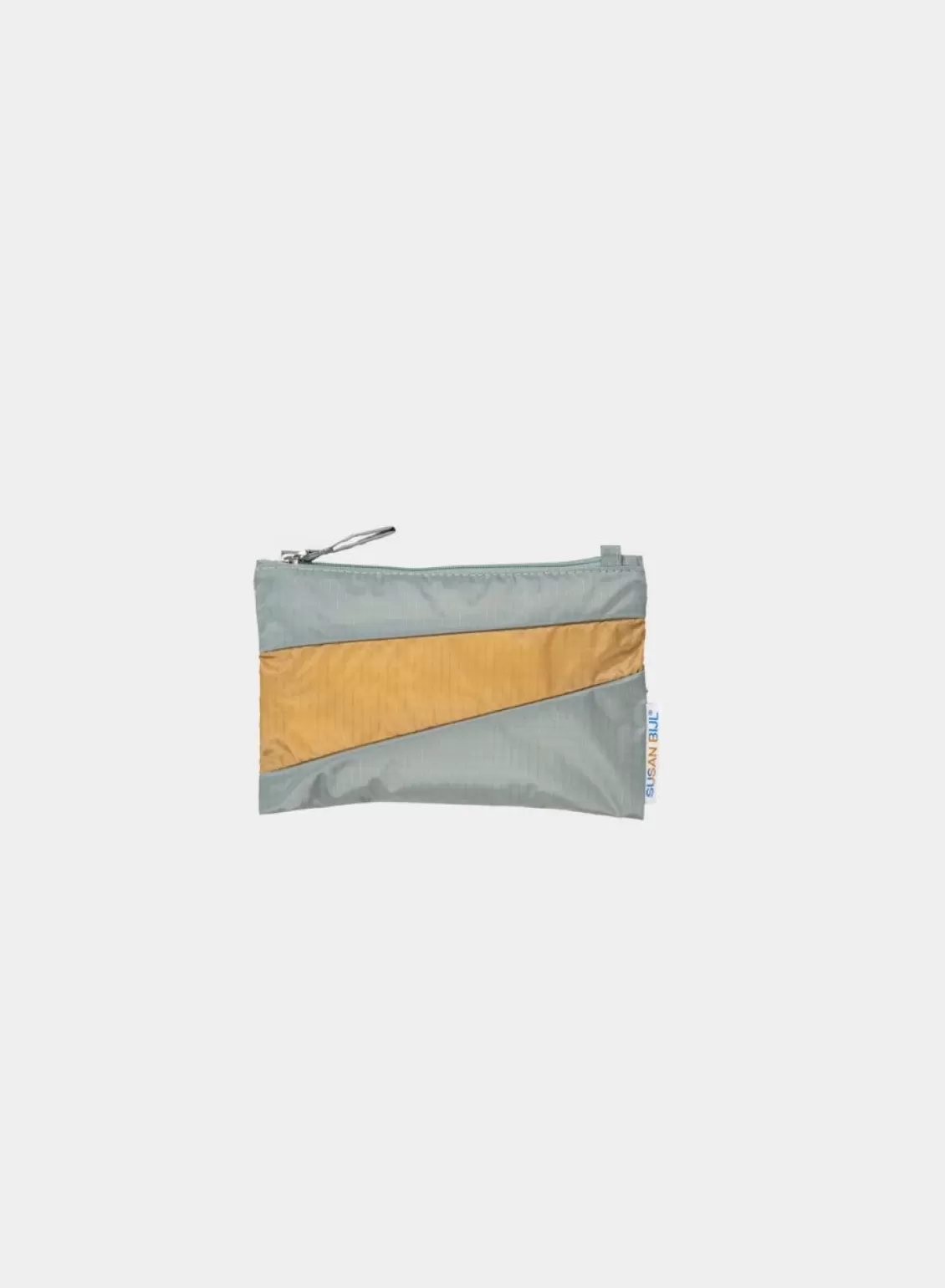 SUSAN BIJL The New Pouch Grey & Camel Small Flash Sale