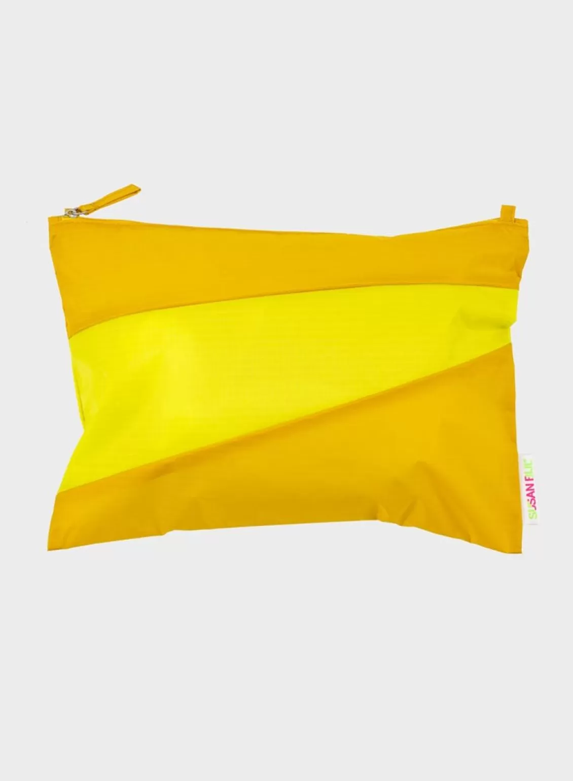 SUSAN BIJL The New Pouch Helio & Fluo Yellow Large Hot