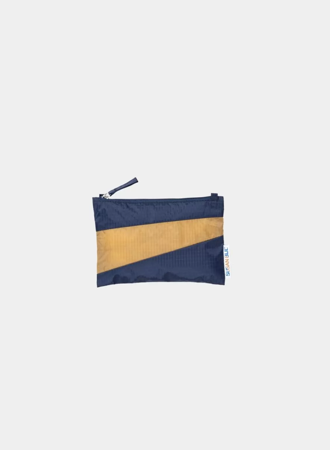 SUSAN BIJL The New Pouch Navy & Camel Small Best