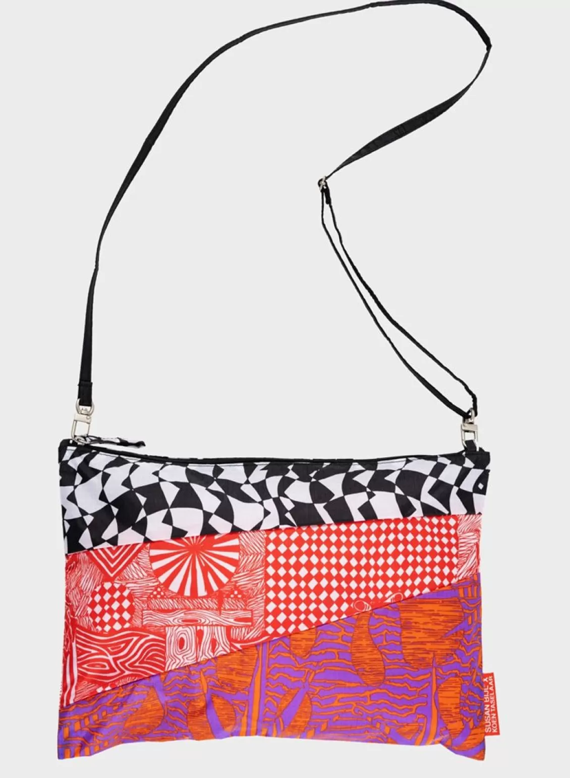 SUSAN BIJL The New Pouch Terrazzo Taselaar Red Large Hot