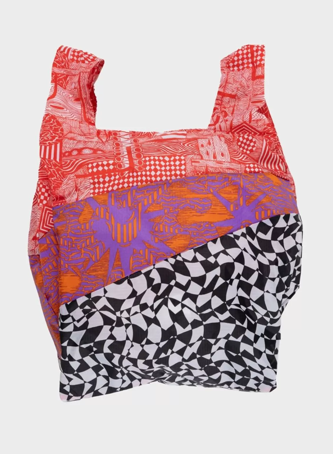 SUSAN BIJL The New Shopping Bag Endless Smoking Croissant Red Large Best