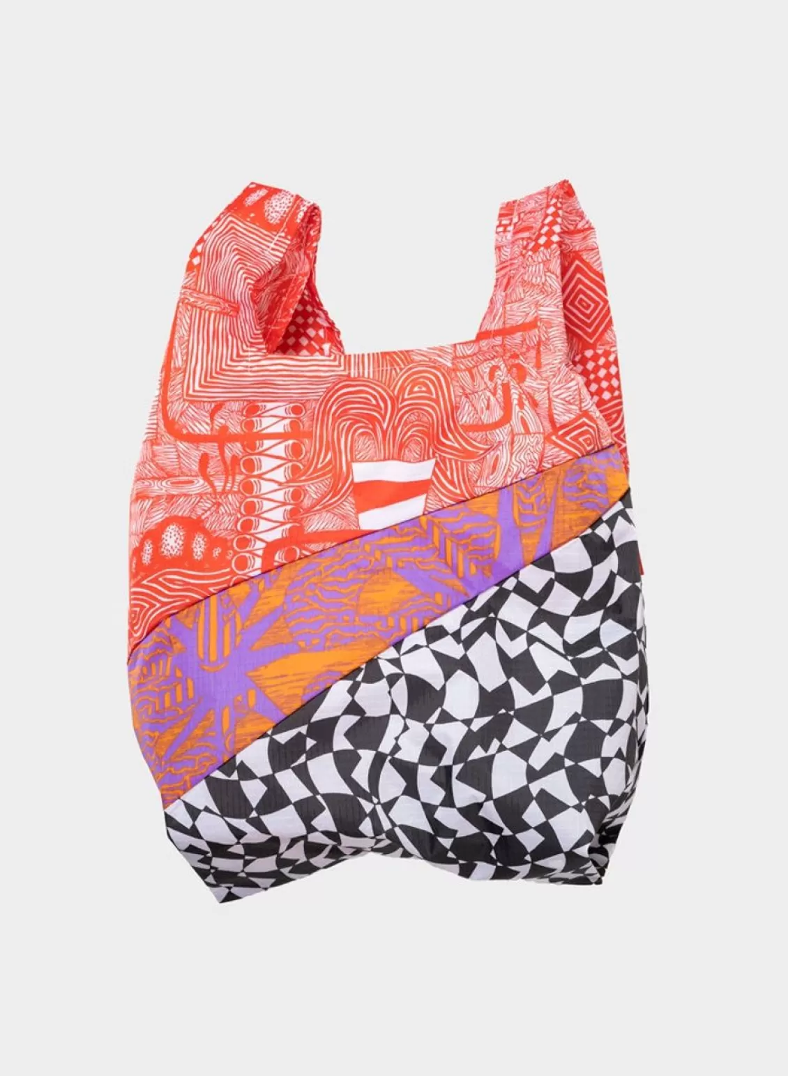 SUSAN BIJL The New Shopping Bag Endless Smoking Croissant Red Medium Sale