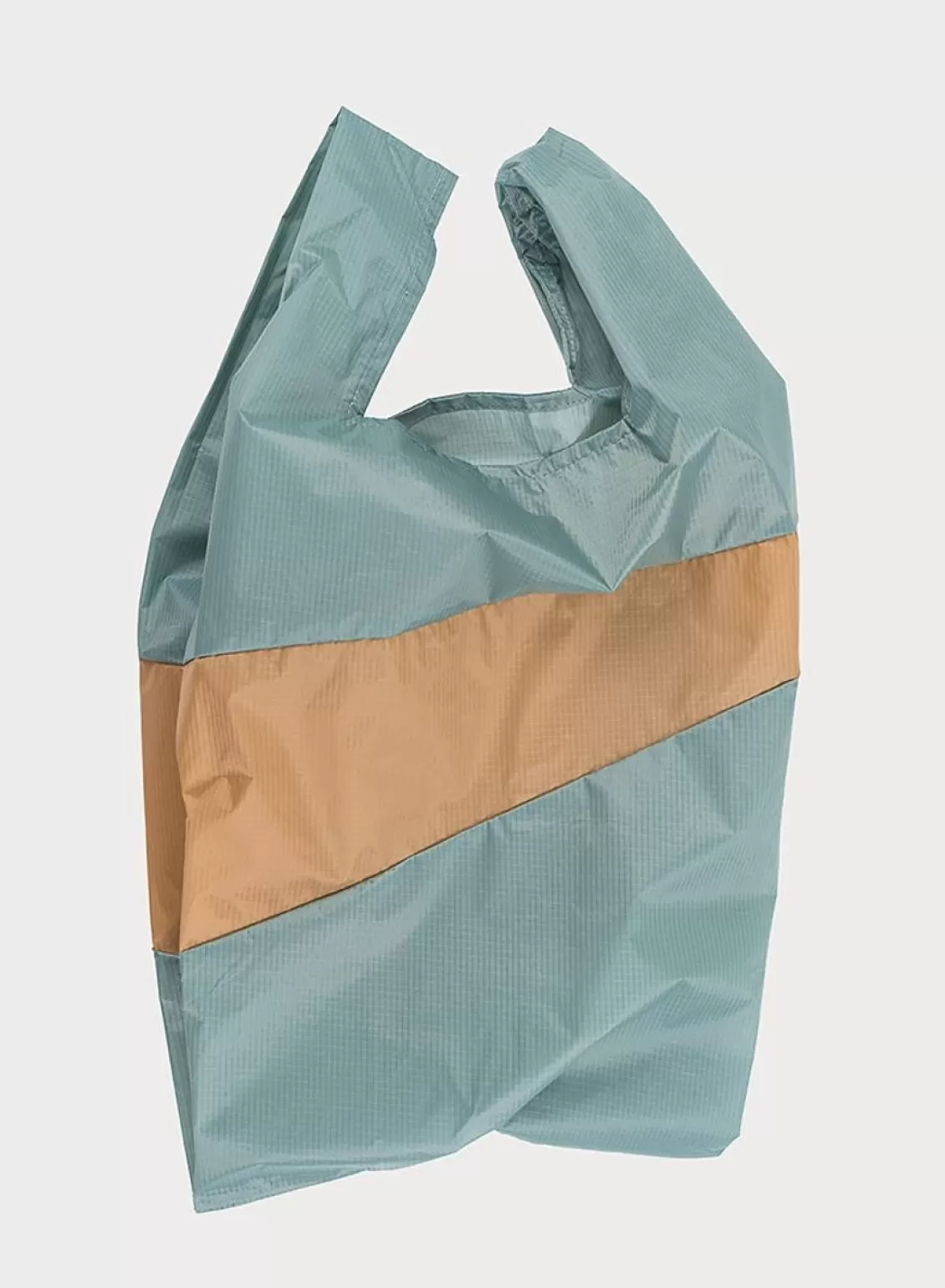 SUSAN BIJL The New Shopping Bag Grey & Camel Large Cheap