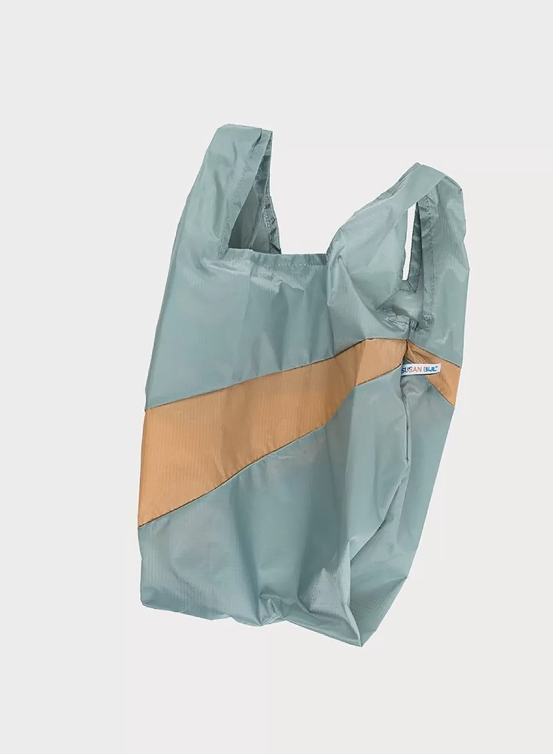 SUSAN BIJL The New Shopping Bag Grey & Camel Medium Cheap