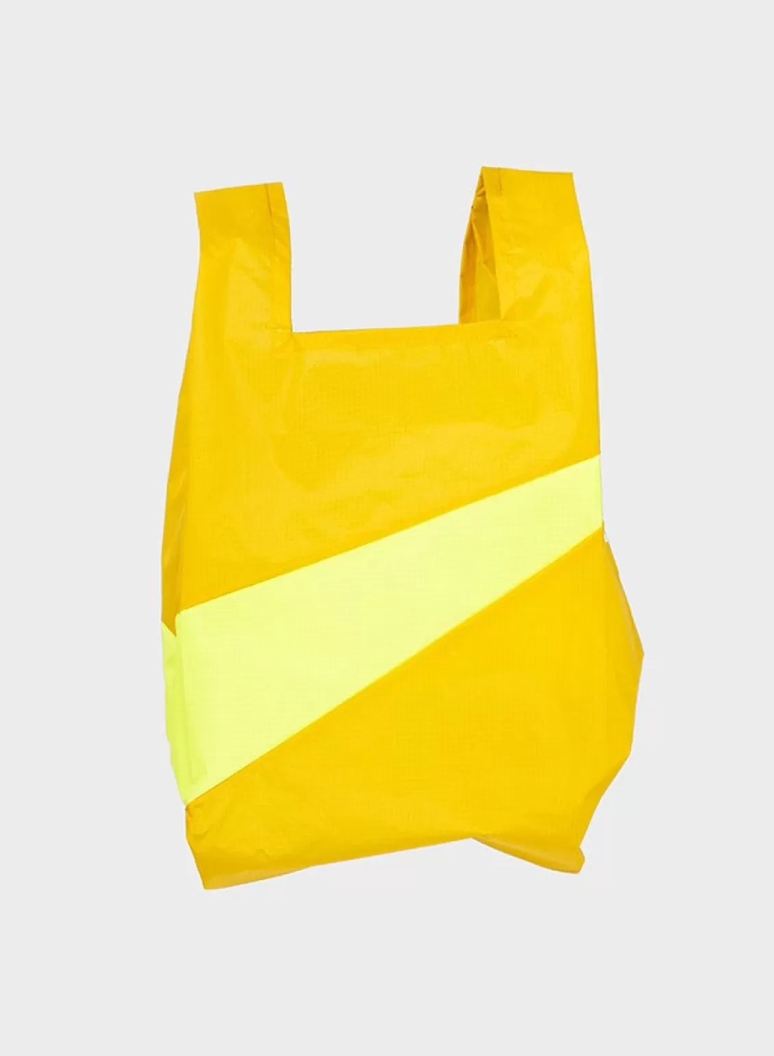 SUSAN BIJL The New Shopping Bag Helio & Fluo Yellow Medium Sale