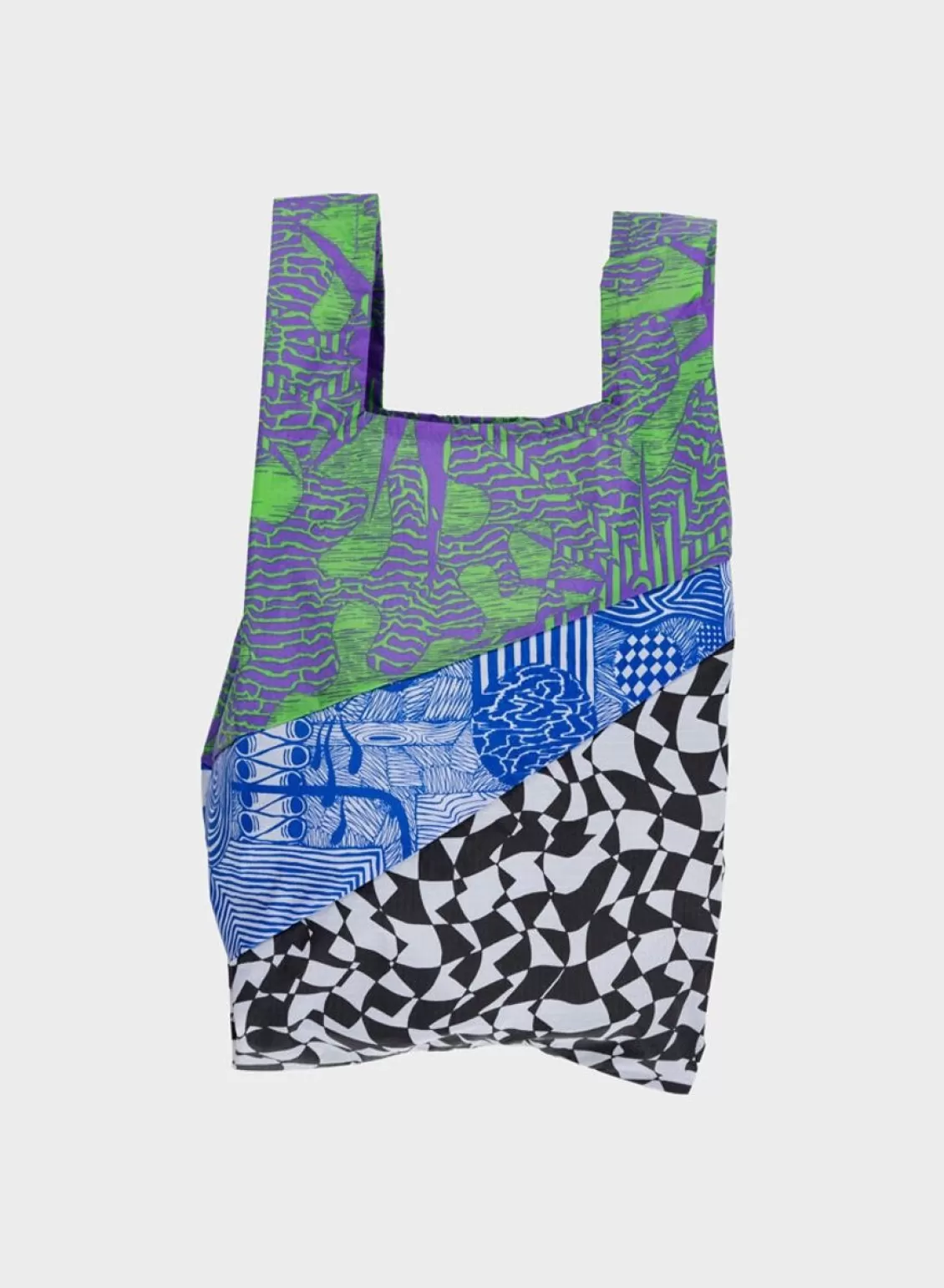 SUSAN BIJL The New Shopping Bag Kiki Bouba Blue Medium Discount