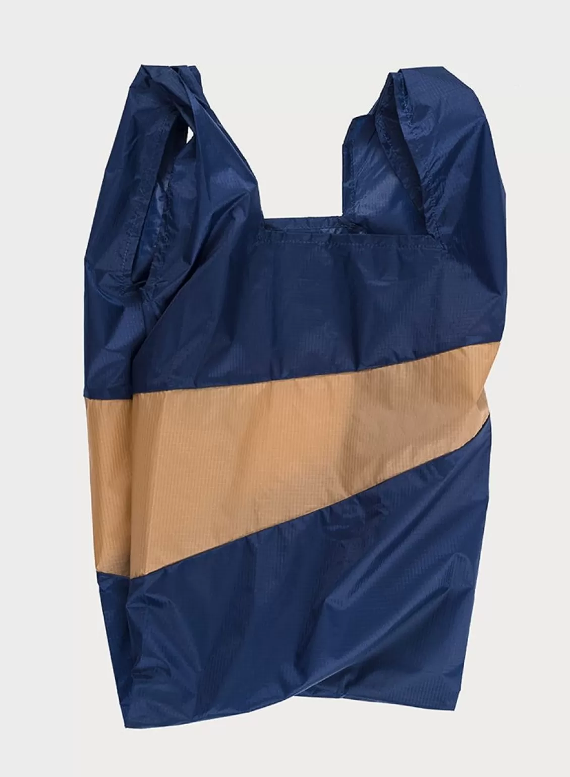 SUSAN BIJL The New Shopping Bag Navy & Camel Large Online