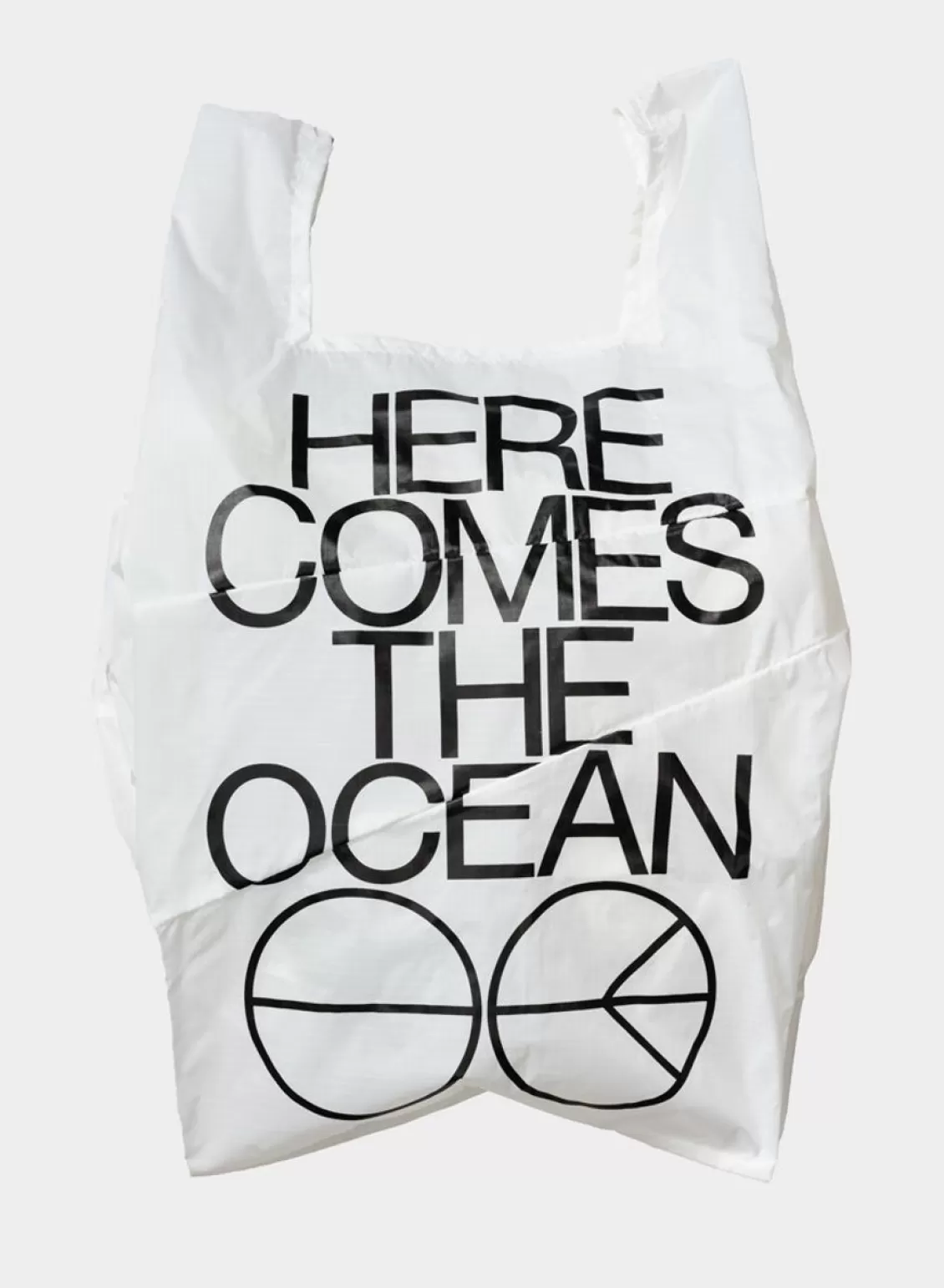 SUSAN BIJL The New Shopping Bag Ocean White Large Best
