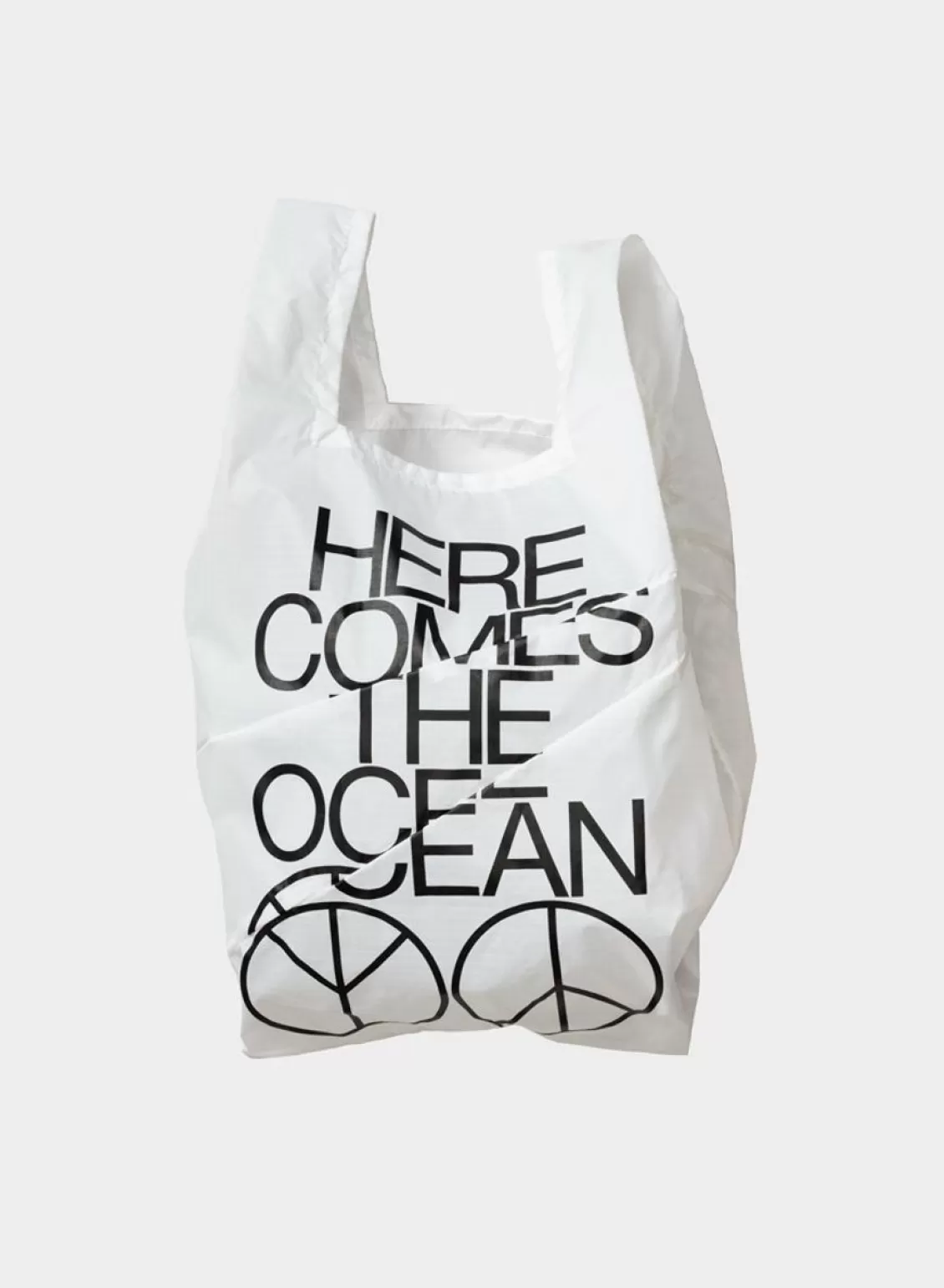 SUSAN BIJL The New Shopping Bag Ocean White Medium New