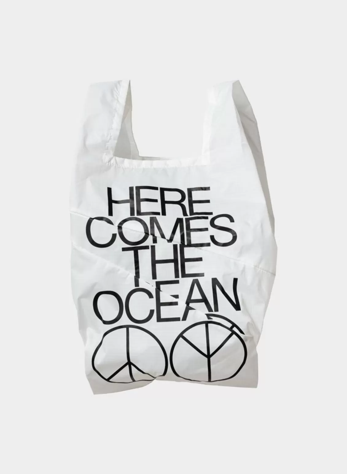SUSAN BIJL The New Shopping Bag Ocean White Medium New