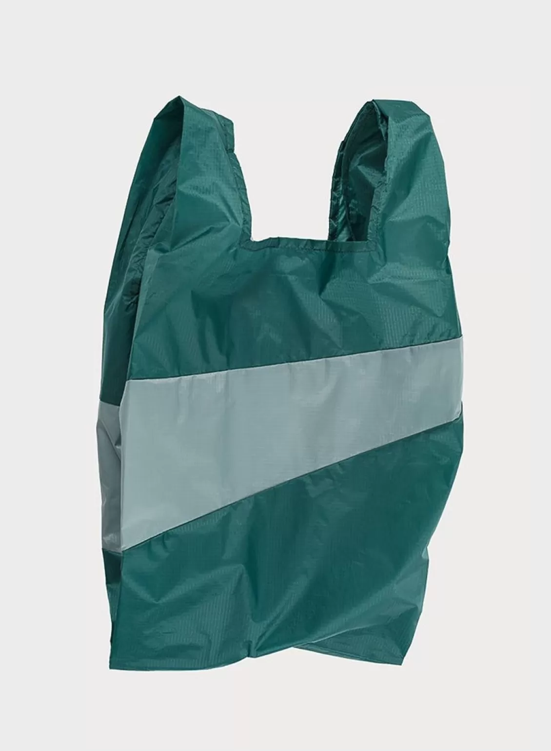 SUSAN BIJL The New Shopping Bag Pine & Grey Large Best Sale