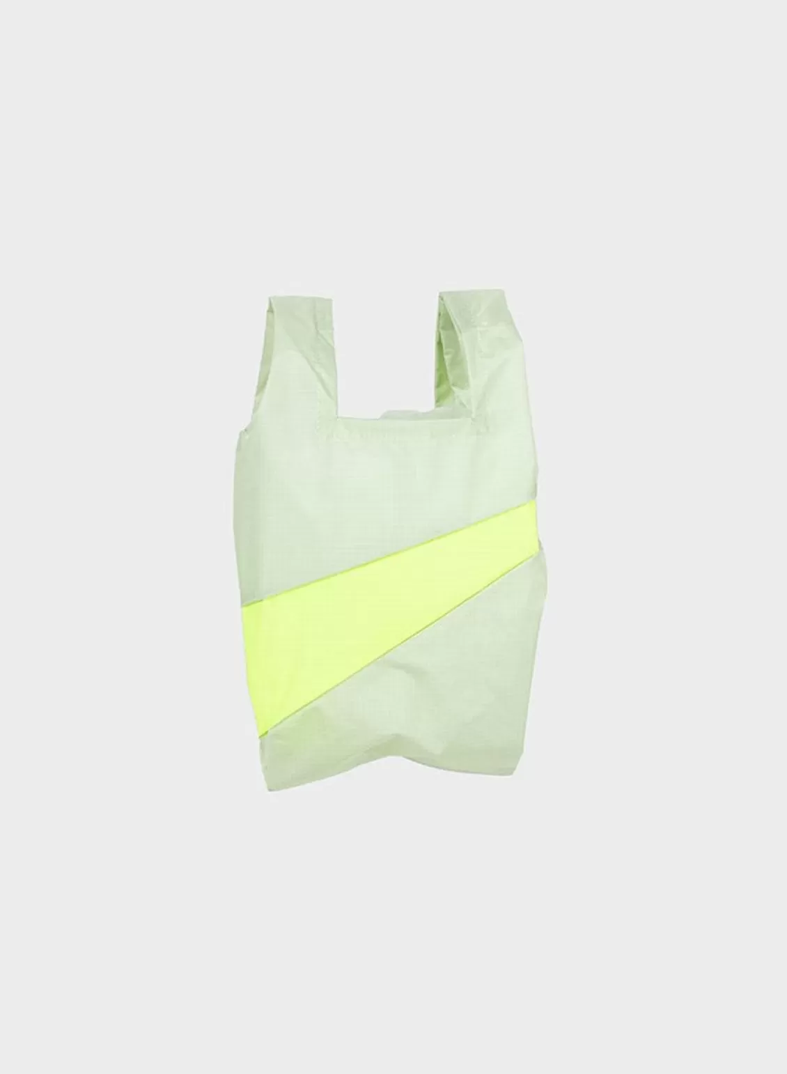 SUSAN BIJL The New Shopping Bag Pistachio & Fluo Yellow Small Best Sale