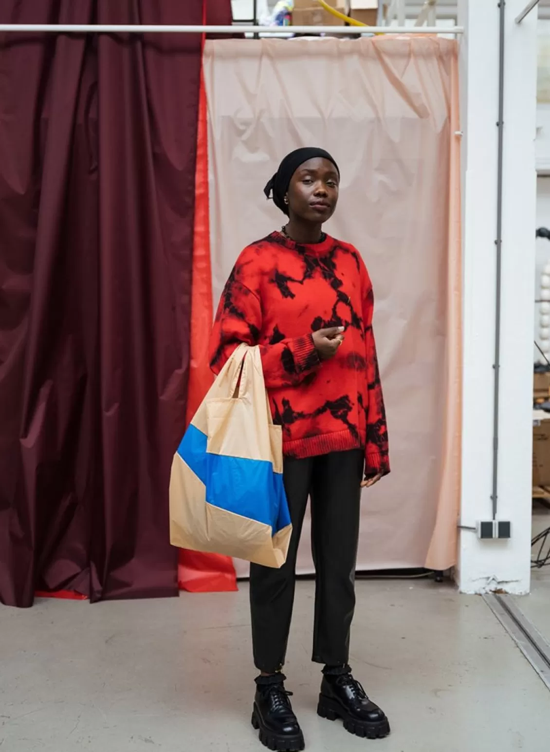 SUSAN BIJL The New Shopping Bag Select & Blueback Large Best Sale